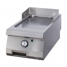 Grill frytop profesional electric cu suprafata neteda cromata Maxima 70x40